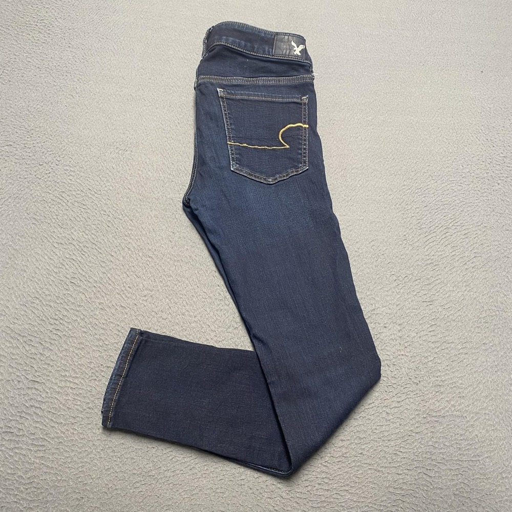 American Eagle Outfitters Jeans Womens 6 Short Blue Mid Rise Jegging Pants